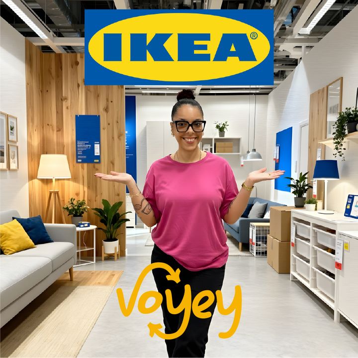 Un agent Voyey dans la campagne IKEA