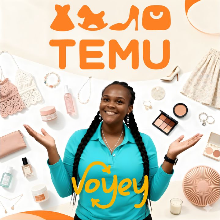 Un agent Voyey dans la campagne Temu